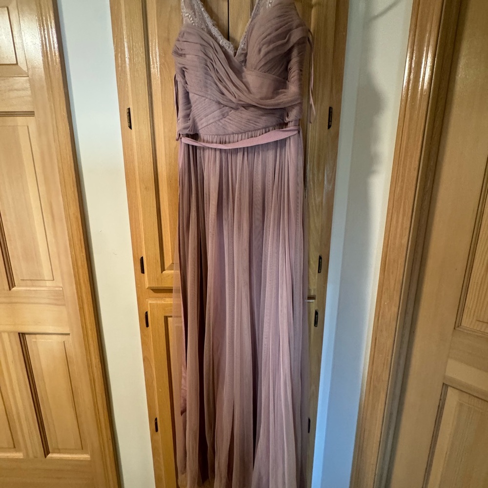 Purple Ruched Sweetheart Maxi Dress